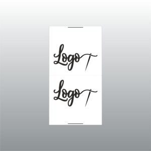 35mm laiune, valge satiinsilt. Logo mõlemal pool.